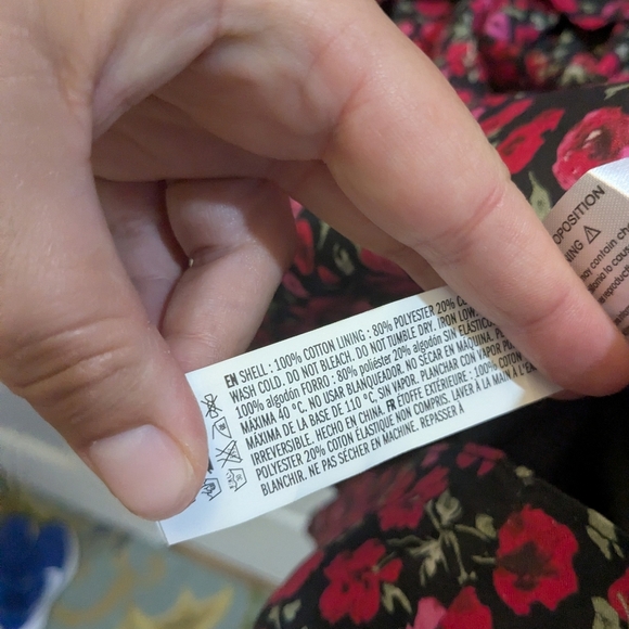 NWT English Factory Floral Shirt Mini Dress - Picture 7 of 7